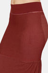 Zivame All Day Flared Mermaid Reversible Saree Shapewear - Salmon Maroon — thumbnail 13